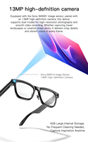 Lunettes Intelligentes VALDUS 2026 pour Hommes et Femmes avec Caméra, Lunettes de Soleil Vidéo Intelligentes, Enregistrement Vocal, Transfert WiFi, Appel BT, Lunettes Intelligentes VIS05