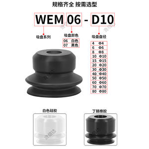 Ventouse en silicone à double couche pour bras robotisé Yiheda WEM06/07-D6/8/10/15/20/30/40/50 pour un travail de levage efficace - Product Image 4