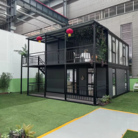 Casa Prefabricada en Contenedor Expandible de 20 pies, Impermeable, con Cocina, Fácil de Transportar, Vivienda Portátil de Lujo para Familias