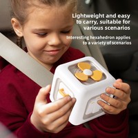 Cubo de actividades hexagonal para niños, juguete educativo para entrenamiento de dedos