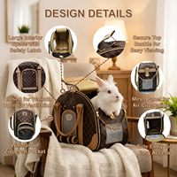 Bolsa de Transporte para Mascotas al por Mayor, Diseño de Tablero de Ajedrez de Lujo, Malla Transpirable, Bolso de Mano Portátil para Gatos y Perros Pequeños, Bolsa de Viaje para Exteriores