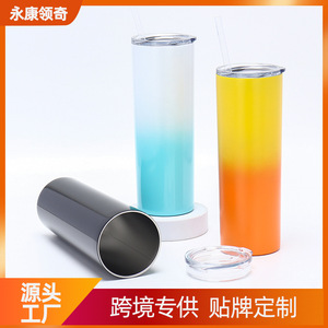 Stainless Steel Tumbler Round <b>Large</b> Capacity Insulated Travel <b>Mug</b> With Sports Straw Q17 - Product Image 5
