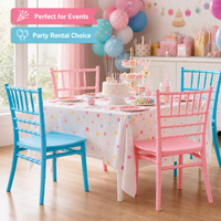 Chaises pour enfants de haute qualité, prix d'usine, bleu rose, chaises pour fête d'anniversaire d'enfants, pour banquet