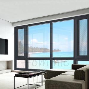 Fenêtre à auvent en aluminium triple vitrage insonorisée, étanche et écoénergétique de l'usine de Foshan - Product Image 5