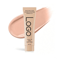Fond de Teint Liquide Hydratant et Adaptatif Waterproof à Changement de Couleur, SPF15, Niacinamide, Acide Hyaluronique, Naturel, Marque Privée