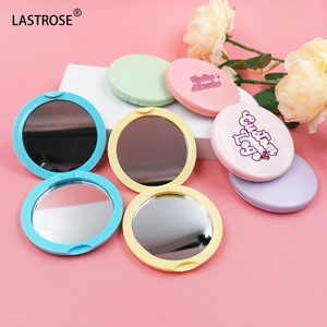 Private Label Makeup Mini Small <strong>Mirror</strong> Hand ABS Double Side <strong>Foldable</strong> Portable Pocket Compact Travel Size Cosmetic Round <strong>Mirror</strong> - Product Image 5