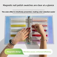 Livre d'affichage magnétique pour nail art, nuancier coloré, tableau de couleurs pour ongles, outil de maquette, modèle A-037, direct usine
