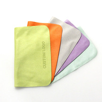 Quantité minimale de commande bas Logo personnalisé écologique microfibre lunettes chiffon en gros plusieurs impression lentille écran verre chiffon d'essuyage