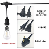 Guirlandes lumineuses décoratives pour les fêtes, étanches IP65, S14, bande lumineuse LED ambiante pour le camping et l'extérieur