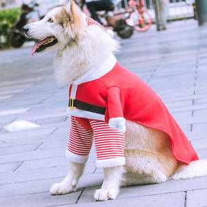 Crazy Two-Legged Santa Outfit para perros y gatos-Ropa cálida de lana para mascotas para Otoño/Invierno, transforma tu Golden Retriever - Product Image 5