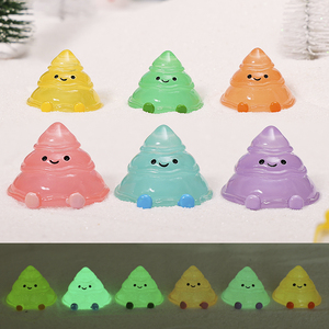 Breloques en résine créatives et adorables, motif bonhomme de neige céleste fondant, texturées gommeuses, phosphorescentes, pour <span class=keywords><strong>la</strong></span> décoration intérieure et les décorations de Noël et de l'hiver - Product Image 5