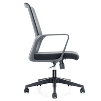 Chaise d'étudiant de bureau pivotante sans roues en maille de 2025 Offre Spéciale avec accoudoir fixe