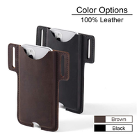 Étui de téléphone portable en cuir véritable YY pour ceinture-étui de téléphone en cuir, gaine et pochette pour iPhone 12, 12 Pro Max
