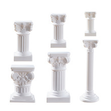 Candelabro de Resina Blanca con Columna Romana y Pedestal de Querubín para Mesa de Boda y Decoración del Hogar - Product Image 3
