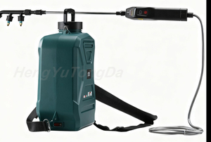 Pulvérisateur électrique haute pression 12L avec portée de pulvérisation de 10 à 12 m, <span class=keywords><strong>batterie</strong></span> au lithium, usage industriel, pulvérisateur de tuyau d'arrosage de <span class=keywords><strong>jardin</strong></span> - Product Image 6