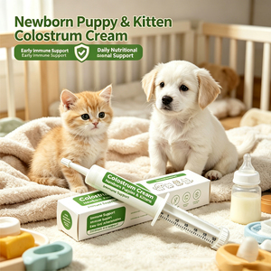 Crème de colostrum <span class=keywords><strong>pour</strong></span> chiots et chatons nouveau-nés, disponible en OEM, soutien immunitaire précoce, complément nutritionnel quotidien, colostrum de qualité animale - Product Image 3