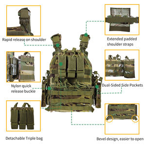 Sturdyarmor OEM ODM 100Dオックスフォード軽量戦術ギア機器カスタム<span class=keywords><strong>5XL</strong></span>調整可能モール6094プレートキャリア - Product Image 5
