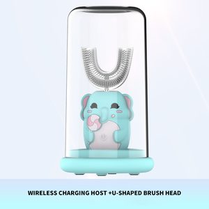 <span class=keywords><strong>Cepillo</strong></span> de dientes eléctrico para <span class=keywords><strong>niñas</strong></span>, <span class=keywords><strong>cepillo</strong></span> de dientes eléctrico recargable con dibujos animados, color rosa, 2021 - Product Image 5