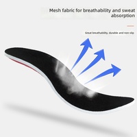 Semelles orthopédiques pour pieds plats, soutien de la voûte plantaire stable en TPU, protection du talon en gel EVA absorbant les chocs, respirantes et anti-transpiration