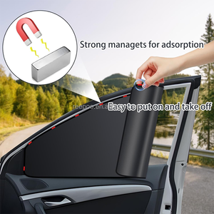 Strong Magnetic Car Sunshade Side <b>Window</b> Privacy Curtain Foldable Visor UV Block Car <b>Window</b> <b>Shade</b> Custom Logo - Product Image 6