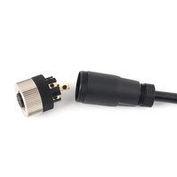 Connecteur M12 3-4 Core 5-Hole 8-Pin Mâle Femelle Sans Soudure Étanche Aviation Plug Socket Vis Encodeur pour FPC