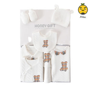 Ropa unisex directa de fábrica para bebés, ropa de invierno con estampado de bebé, artículos imprescindibles para recién nacidos, conjunto de productos para bebés con envoltura - Product Image 1