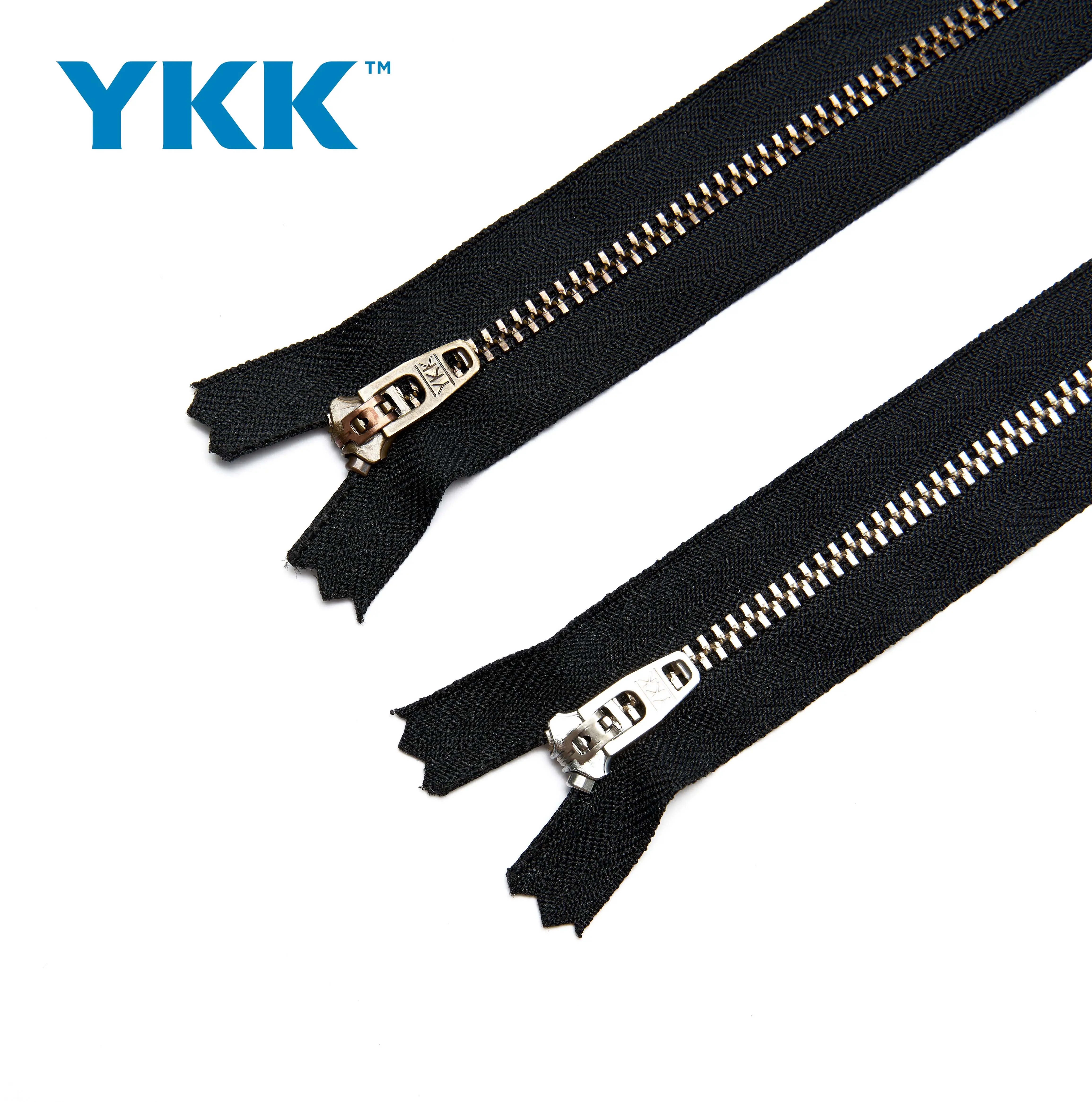 Fermeture éclair en laiton YKK pour jeans