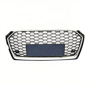 Migliore Offerta Griglia Anteriore a Nido d'Ape Stile RS5 per <span class=keywords><strong>Audi</strong></span> <span class=keywords><strong>A5</strong></span> S5 B9 2017 2018 2019, <span class=keywords><strong>Paraurti</strong></span> Anteriore Nero Lucido - Product Image 2