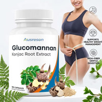 VitaSpring OEM Comprimés de Glucomannane de Konjac, Complément Minceur au Konjac, Produit 100% Pur, Biologique, Halal, Comprimés de Glucomannane de Konjac
