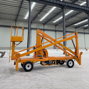 מעלית זרוע ניידת על גרור, מתוצרת סין, זרוע מתקפלת רב-חלקית, פלטפורמת הרמה. - Product Image 4