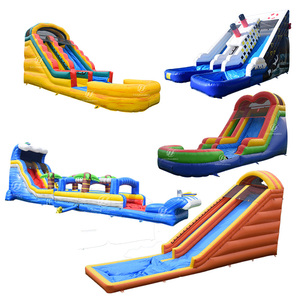 Toboggans gonflables commerciaux pour parc aquatique, double toboggan pour enfants de 24 pieds, à vendre - Product Image 6