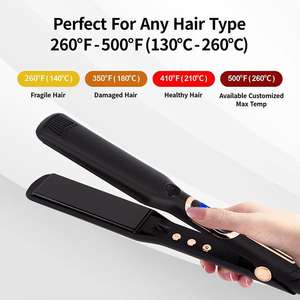 Plancha de pelo 3 en 1 con Logo personalizado, Planchas Para Cabello portátil, plancha plana, Max 230C - Product Image 5