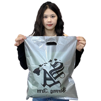 Sacs en plastique imprimés avec logo personnalisé, sacs de shopping en plastique découpés à la forme, sacs d'emballage pour magasins, sacs pour clients