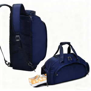 Bolsa de Viaje con Compartimento para Zapatos, Mochila Deportiva Impermeable de Nailon, con Logotipo Personalizado, Bolsa de Gimnasio Informal - Product Image 2