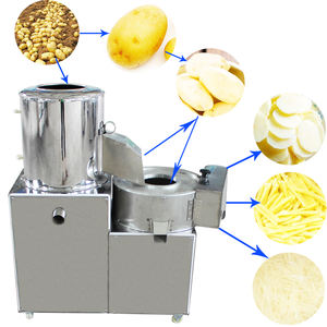 Nouvelle conception de machine automatique de pelage et de découpe de pommes de terre, machine industrielle de découpe de légumes fabriquée en Chine - Product Image 4