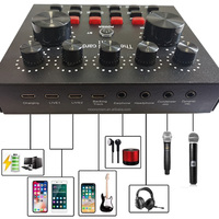 Ensemble Micro de Studio Professionnel BM 800 Microphone à Condensateur USB Externe avec Carte Son V8 pour Karaoké et Diffusion en Direct