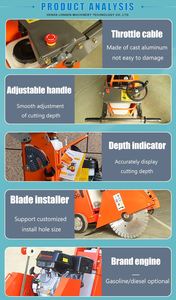Q500H Husqvarna Road Cutting <b>Machine</b> Concrete Road Cutter - Product Image 2