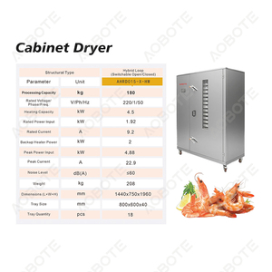 Système de séchage à <span class=keywords><strong>pompe</strong></span> à <span class=keywords><strong>chaleur</strong></span> pour produits de la mer, prix compétitif, PLC automatique, machine de séchage des crevettes pour produits marins et aliments aquatiques - Product Image 2