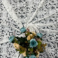 Tissu de dentelle de mariée en Tulle français pour créateur à la mode, 2023