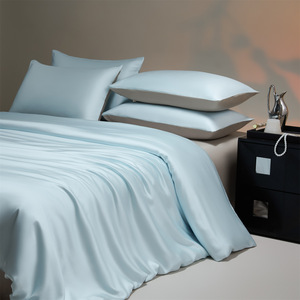 Low MOQ Wholesale 300TC Bamboo Sateen <strong>Bedding</strong> Solid Color Block Multiple <strong>Neutral</strong> Colors Home Hotel <strong>Bedding</strong> <strong>Set</strong> - Product Image 1