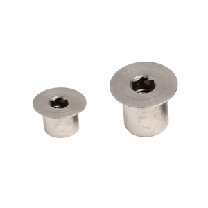 Insert de filetage autobloquant personnalisable en acier inoxydable 316 à tête plate interne et trou hexagonal inversé à denture complète - Product Image 6