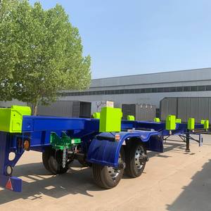 Semi-remorque squelette de <span class=keywords><strong>transport</strong></span> de conteneurs 2 essieux 40 pieds, haute qualité, <span class=keywords><strong>prix</strong></span> usine - Product Image 6