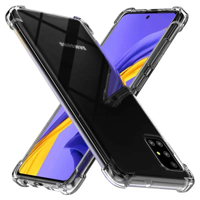 Temizle yumuşak TPU telefon Samsung kılıfı Galaxy A03s A02 A03 çekirdek A12 A13 A22 A32 A42 A52 A72 darbeye silikon arka kapak