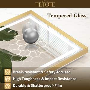 Espejo LED con borde pulido y acabado limpio, complementa una amplia gama de estilos y decoraciones de baño - Product Image 6