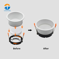 Precio competitivo GX53 soporte LED techo Spot Down Light Fitting Spotlight Gx53 accesorio estándar carcasa empotrada LED Downlight