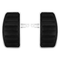 Repose-pieds arrière pour passager, plateforme large réglable, noir chromé, paire pour Harley Sportster XL Dyna Softail Touring