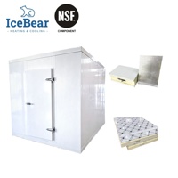 Équipement de restauration pour entrepôt frigorifique NSF, résistant au feu, type combi. Panneaux sandwich B1 PU en acier blanc