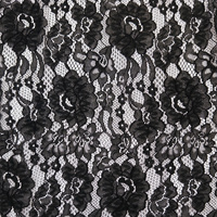 YY vente en gros Style victorien Floral Nylon coton cils Vintage noir dentelle tissu pour femmes vêtement robe faisant et robe de soirée