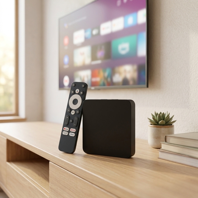 JUNUO GTV Certified Smart TV Stick Android 14 Amlogic S905Y4 Quad Core 2.4G/5G WiFi 2GB+16GB Portable 4K/8K 1 Year
