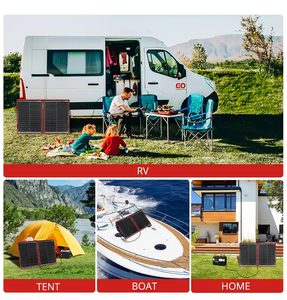 Panneau solaire portable pliable de <span class=keywords><strong>110W</strong></span> (55W*2) pour l'extérieur, avec une efficacité supérieure à 20% et une conception légère, idéal pour le camping - Product Image 5